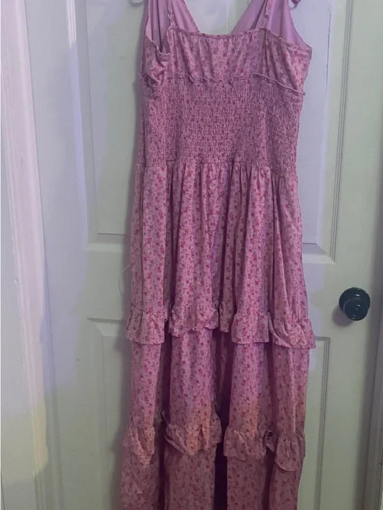 wild fable Pink Floral Tiered Maxi Dress - Picture 2 of 3
